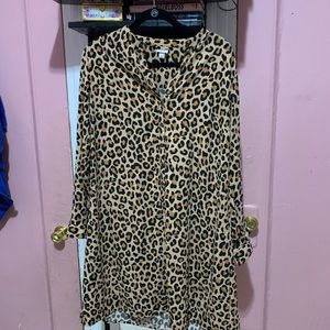 Leopard tunic dress